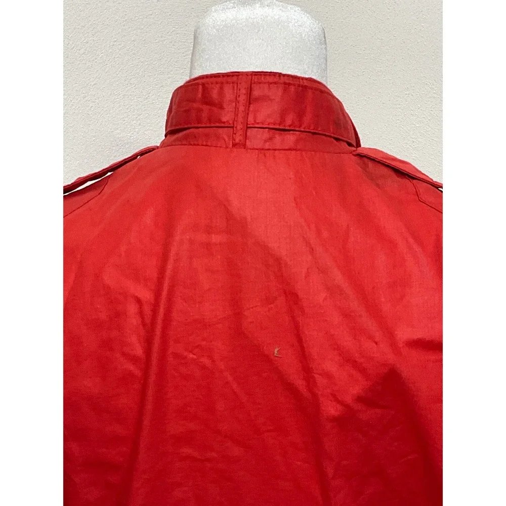 VTG 1980s Sasson OSSY men's Red Bomber‎ Blouson Streetwear windbreaker jacket 40